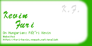 kevin furi business card